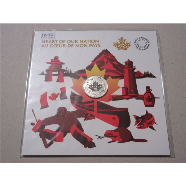 2017 Heart of Our Nation $3. 99.99% pure Silver. Housed in its original unopened Royal Canadian Mint
