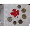 Image 3 : 2020 O Canada Set with 2 different Loonies, one with Maple Leaves. Housed in its original unopened R