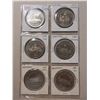 Image 1 : Set of 6 Saskatoon Trade Dollars, featuring planes, trains & automobiles etc. Unc.