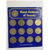 Image 2 : Set of 13 medals that depict the Coats of Arms of Canada and Floral Emblems of Canada.
