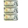 Image 1 : Lot of 3 X 1973 Canadian Consecutive 1 Dollar Bills -BFJ9894534 to 536