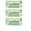 Image 2 : Lot of 3 x 1973 Canadian Consecutive 1 Dollar Bills -EAW7763500-502