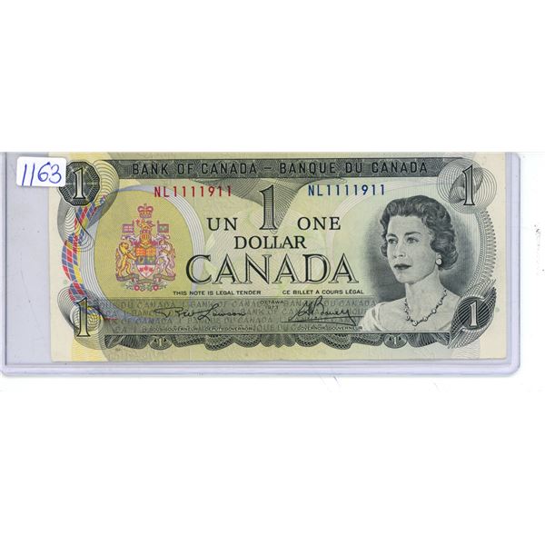 1973 Canadian 1 Dollar Bill -NL1111911