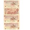 Image 2 : Lot of 4 Canadian (1x1974 and 3x1986) 2 Dollar Bills