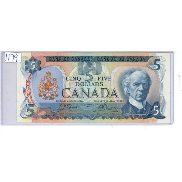 1979 Canadian 5 Dollar Bill -30553992031