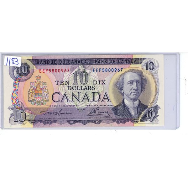 1971 Canadian 10 Dollar bill -EEP5800967