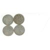 Image 2 : Lot of 4 (1960-1963) Silver Canadian Quarters
