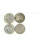 Image 2 : Lot of 4 (1967) Silver Canadian Quarters