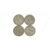 Image 2 : Lot of 4 (1967) Silver Canadian Quarters