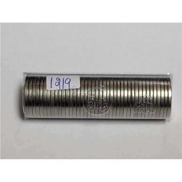 Roll of Canadian 5 Cents