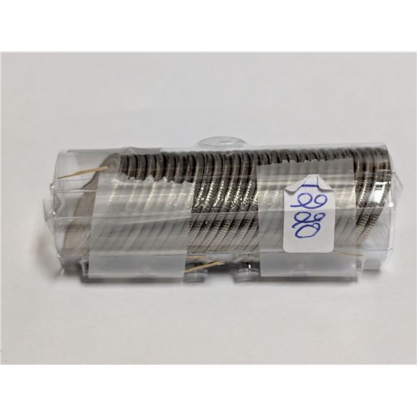 Roll of Canadian quarters