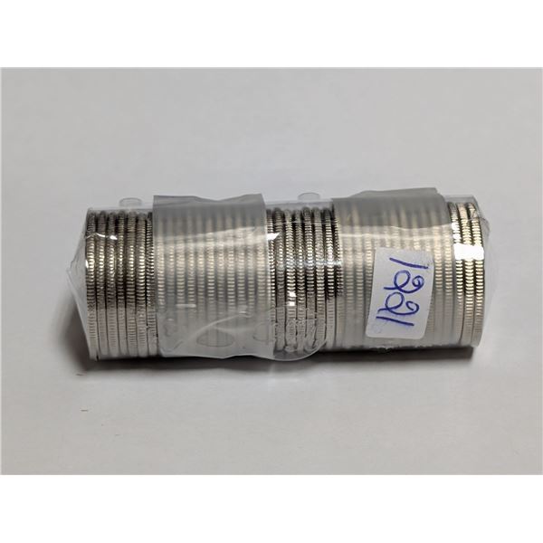 Roll of Canadian 5 Cents