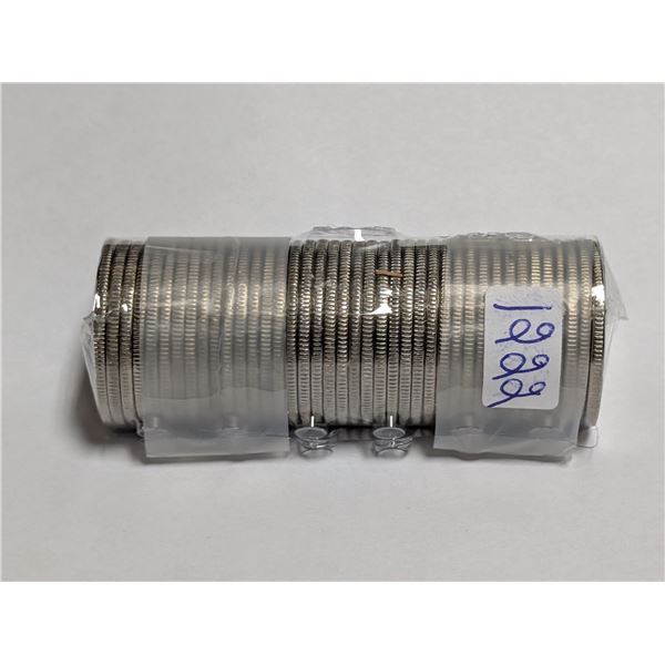 Roll of Canadian quarters