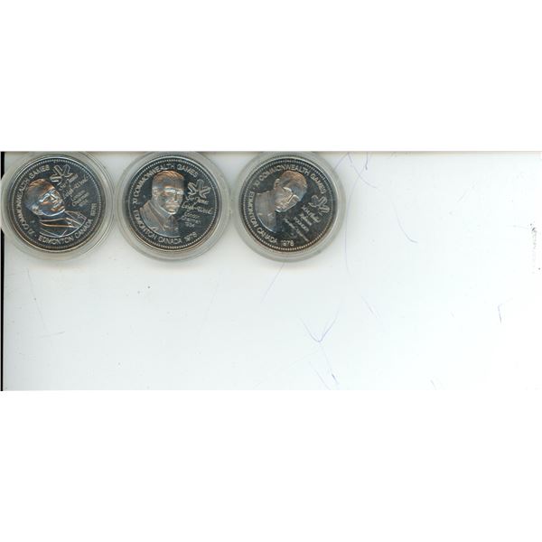 Lot of 3 XI Commonwealth Games Coins