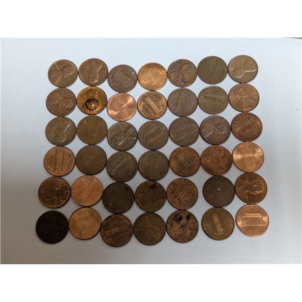 Lot of American Pennies
