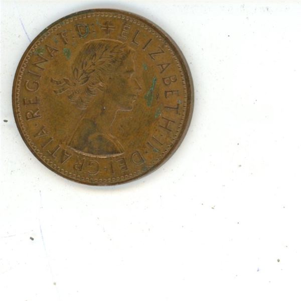 1967 Queen Elizabeth Penny
