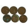 Image 2 : Lot of 6 (2x1916, 1917-1920) Canadian Large Pennies
