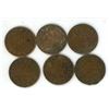 Image 2 : Lot of 6 (1916, 1918, 1919 and 1986) Canadian Large Pennies