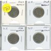 Image 1 : Set of 4 U.S. Buffalo Nickels. Includes 1923, 1929, 1936 & 1937.