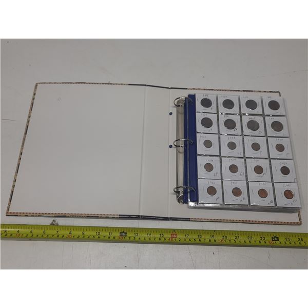 Binder Collection Set. (It Includes Small and Large Cents, Canadian Currency Notes, 5, 10, 25 Cents 