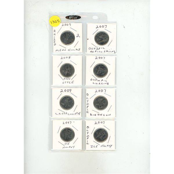 Olympic Hockey Canadian 25 Cents.