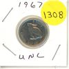 Image 1 : 1967 Canadian 5 Cents Coin.