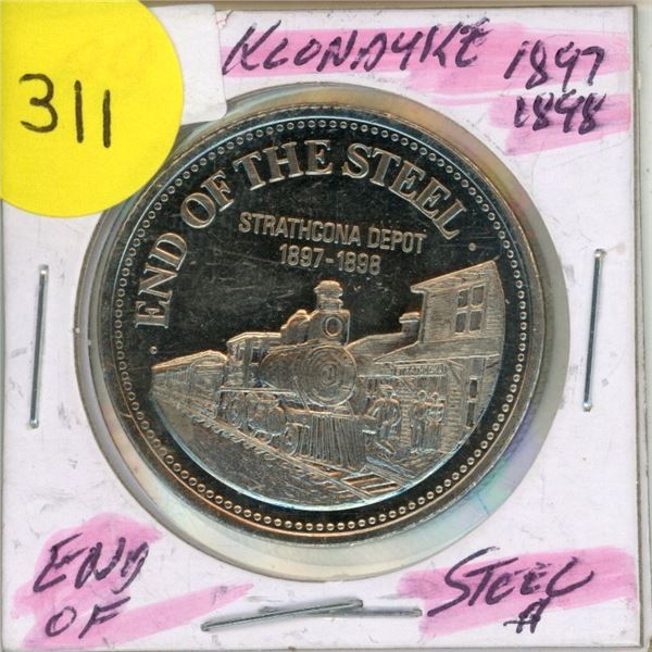 1897-1898 End of Steel Canadian Coin.