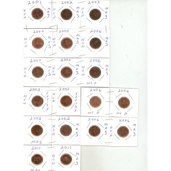 2000's Canadian One Cent. (19)