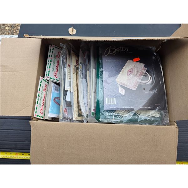 Lot of needle art crafts