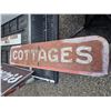 Image 2 : Vintage hand painted wooden sign 8ft x 18 inches