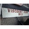 Image 2 : Small vintage hand made wooden sign 45 inches x 9 inches viscount flour mil
