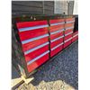 Image 3 : 9 1/2' metal tool bench/work bench 9 1/2 long 3ft high 40" deep 17 drawers all slide good