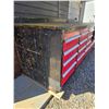 Image 4 : 9 1/2' metal tool bench/work bench 9 1/2 long 3ft high 40" deep 17 drawers all slide good