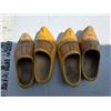Image 4 : 2 pair of dutch wood shoes- 12"L