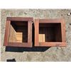 Image 2 : 2 homemade wood flower bins- 18" by 18" by 18"H
