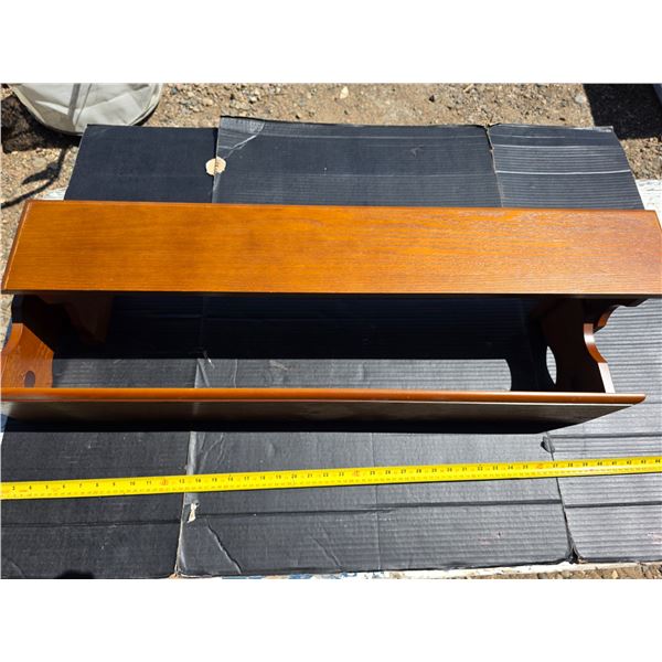 2 wood raisers- 38" by 6" by 9"H