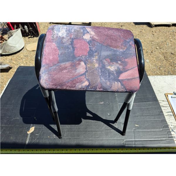 2 fabric stools- 16"H