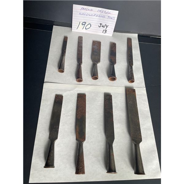 Paring chisel woodworking tools