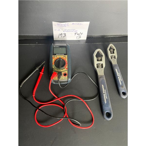 Tester AC/DC - works - 2 muscle wrench