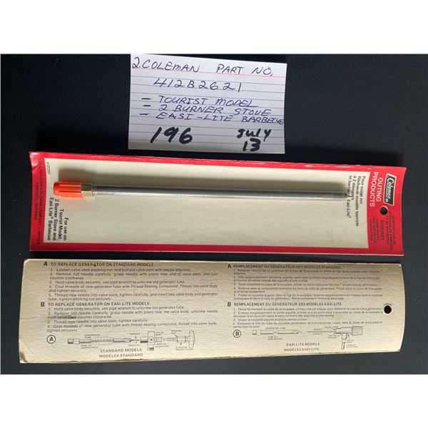 2 - Coleman camp stove & BBQ generator - 412B2621