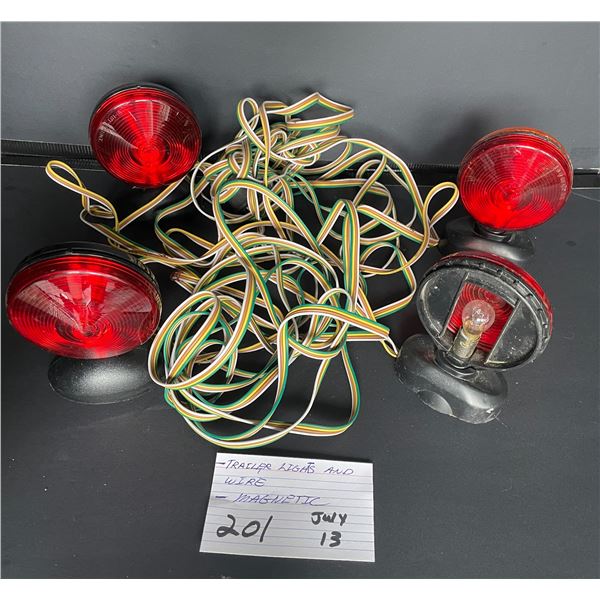 Trailer lights & wire - magnetic