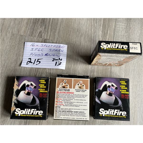 16 - SplitFire - SF 6C spark plugs - new