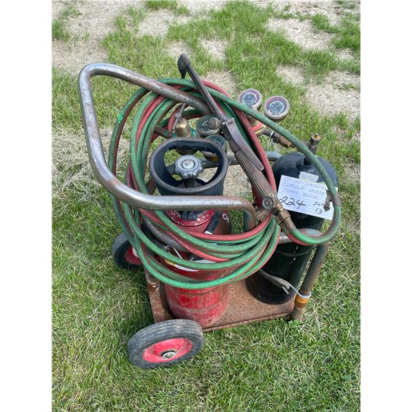 Oxygen/Acetylene cutting outfit - Purox torch