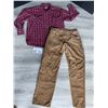 Image 2 : Dickies - 34 X 34 canvas pant - large shirt pearl snaps