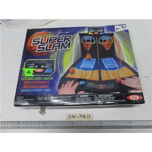 electronic superslam basketball game