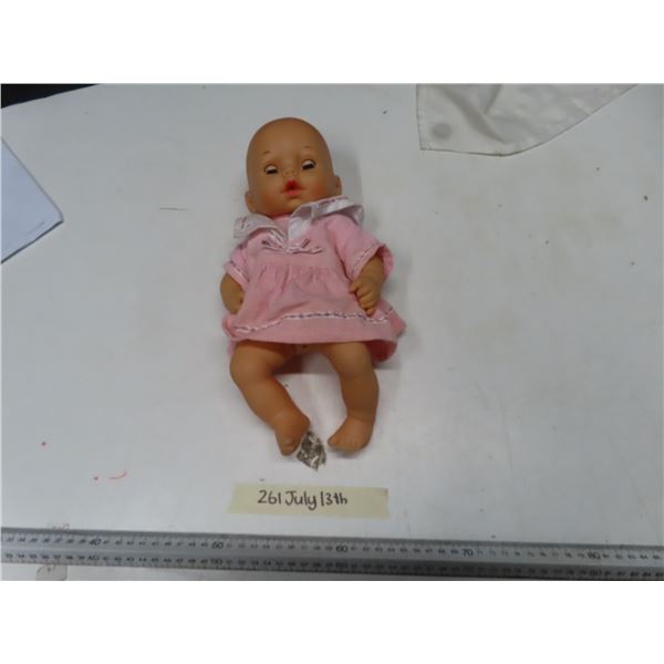 antique doll pink dress