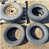 Image 1 : 4 tires- 1 size205/75R14-3 size- 225/60R16 and a tire with rim- size P 255/70R17- the names vary