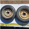 Image 1 : 2 dico and good year 5 bolt size 4.80-12 trailer tires