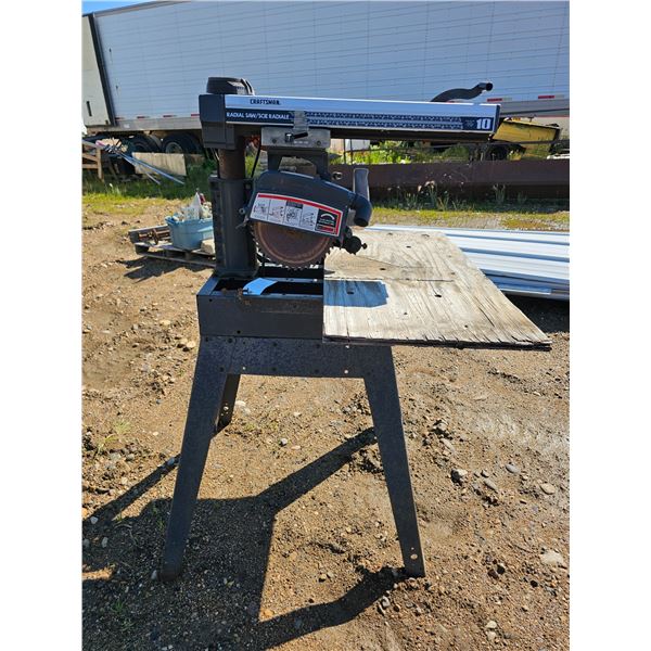 10" Sears Craftsman Radial Saw w/ Stand - Untested
