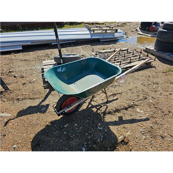 Green Wheel Barrow
